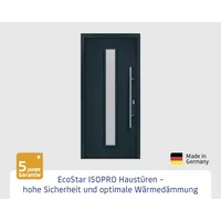 EcoStar Haustür ISOPRO IP 020S anthrazitgrau 110 x 210 cm