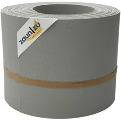 zaun|zu® Sichtschutz PP Sichtschutzstreifen Doppelstabzaun Steingrau,10x 2,55m