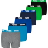 Puma Boxershort 6er Pack in Blau/Grau/Grün | Gr.: 170/176