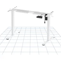FLEXISPOT höhenverstellbarer Schreibtisch Gestell höhenverstellbarer Schreibtisch elektrisch mit starken Motor 2 teiligen Beinen EN1 Basic(weißer)