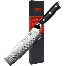 SHAN ZU Kochmesser Nakiri 16,5 cm Silber/Weiß