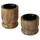 Boltze GRUPPE GmbH Kerzenhalter Kerzenhalter aus Holz NUMLI, Mangoholz, 2er-Set (Kerzenhalter) braun