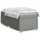 vidaXL Boxspringbett mit Matratze Hellgrau 140x200 cm Stoff