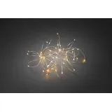 Konstsmide LED Tropfenlichterkette 5 m Silber bernsteinfarben