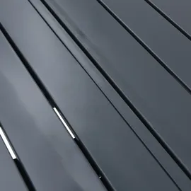 vidaXL Ausziehtisch 210 x 90 x 73 cm Anthrazit