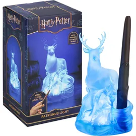 Paladone Harry Potter Hirsch-Patronus-Licht mit Zauberstab-Fernbedienung, offiziell lizenzierte Zaubererwelt-Ware, batteriebetriebenes Sammlergeschenk, Wohndeko | Paladone