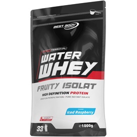Best Body Nutrition Water Whey Fruity Isolate Iced Raspberry, 1 kg