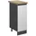 Vicco Apothekerschrank R-Line, 30 cm , AP Eiche Weiß/Anthrazit - Weiß,