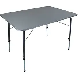 Bo-Camp Campingtisch Höhenverstellbar 100x70 cm Grau