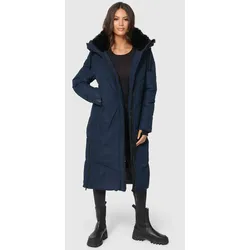 Winterjacke MARIKOO "Nadaree XVI", Damen, Gr. XS, blau (navy), Obermaterial: 100% Polyester; Futter: 100% Polyester; Wattierung: 100% Polyester; Ärmelfutter: 100% Polyester, Jacken, Stepp Mantel mit großer Kapuze