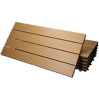 ECD Germany WPC Terrassenfliesen 60x30 cm 18Er Spar Set