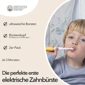 Matchstick Monkey Zahnbürsten Ersatzköpfe für elektrische Zahnbürste