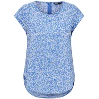 Only Damen Onlvic S/S AOP Top Noos Ptm, Marina/AOP:Happy