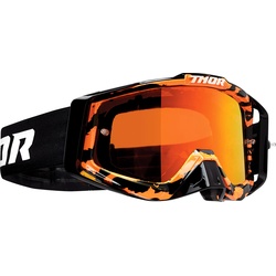 Thor Sniper Pro Rampant, Crossbrille verspiegelt - Orange/Schwarz Iridium-Verspiegelt