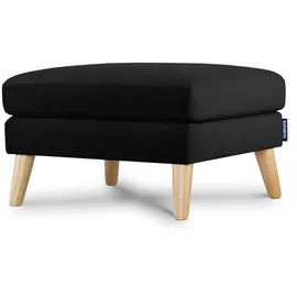Konsimo Sitzhocker Holz 80 x 46 x 65 cm Schwarz