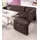 exxpo - sofa fashion Barista 197 x 82 x 265 cm Luxus-Microfaser langer Schenkel links braun