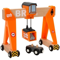 BRIO® Spielzeug-Eisenbahn World Container-Verladekran
