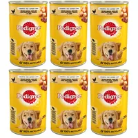 PEDIGREE Adult Dose 6x400g - Huhn und Gemüse in Gelatine Nassfutter für Hunde