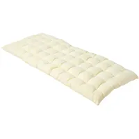 Homescapes Bankauflage 108 x 42 x 5 cm creme 2-tlg.