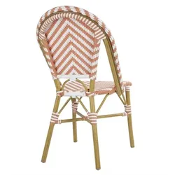 Bolero Rattanstuhl im Pariser Stil aus Polyethylengeflecht und Aluminium 2 Stück