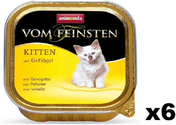 Animonda Cat Vom Feinsten Kitten mit Geflügel 6x100g (Rabatt für Stammkunden 3%)