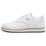 Puma Avant WMNS Golf Shoe, White-Deep Navy-Sand Dune,