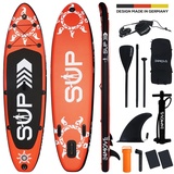 24MOVE Standup Paddle SUP Board Set 305 x 76 x 15 cm rot