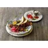 Churchill ́s Churchill Super Vitrified Vintage Prints Cranberry Toile Chefs Oblong Platte 35.5X 18.9Cm, 6 Stück