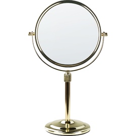 Beliani Kosmetikspiegel, ø 20 cm Gold AVERYON