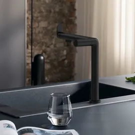 Hansgrohe Aqittura M91 Einhebelmischer Schwarz Matt