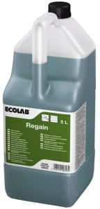 ECOLAB Regain Küchenbodenreiniger, Fußbodenreiniger für hervorragende Reinigung mit optimaler Fettlösekraft, 5 LIter - Kanister