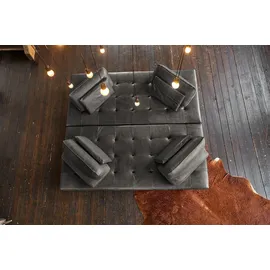KAWOLA Ecksofa Wiolo Leder grau