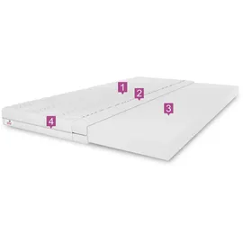 marpur Matratzentopper TOP5 mittelhart H3 140 x 200 cm schwarz