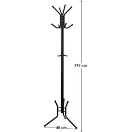Songmics Garderobenständer RCR17B Schwarz