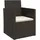 vidaXL Gartensessel 57 x 57 x 75 cm schwarz mit Kissen