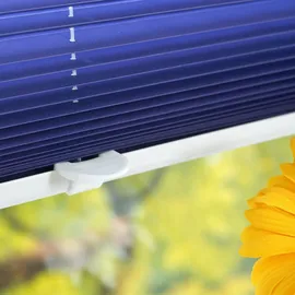 LIEDECO Klemmfix-Plissee verspannt blau