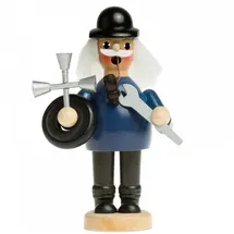 SIKORA Räuchermännchen 13,5 cm blau