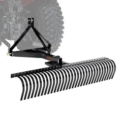 VEVOR Rechen Traktor 3-Punkt-Rasenvertikutierer Rasenstriegel 32 Zinken