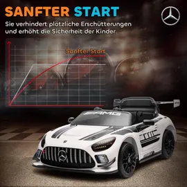 aiyaplay Kinder Elektroauto Mercedes-AMG 12V Weiß (1-tlg)