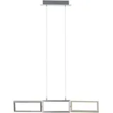 Brilliant LED-Pendelleuchte Tunar 3-flammig Aluminium