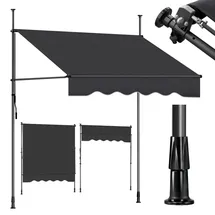 Sekey Klemmmarkise 300 x 212-310 cm grau
