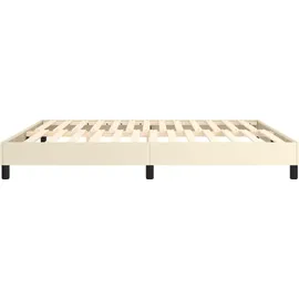 vidaXL Boxspringbettgestell 160 x 200 cm Creme