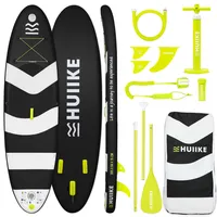huiike Stand Up Paddling Board 305 x 84 x 15 cm Schwarz