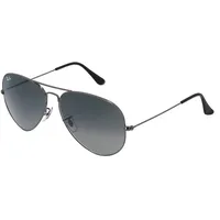Ray Ban Ray-Ban RB 3025 AVIATOR Unisex-Sonnenbrille Vollrand Pilot Metall-Gestell, Grau