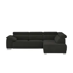 Ecksofa  Chocolo , schwarz , Maße (cm): B: 270 H: 76 T: 205