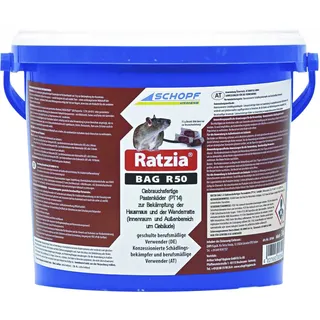 Schopf Ratzia Bag R50 Mäuse Rattenköder 3 kg (ACHTUNG VERSANDDAUER 100 Tage)
