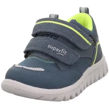 superfit Jungen Sport7 Mini Sneaker, Blau Gelb 8050, 29 EU Weit