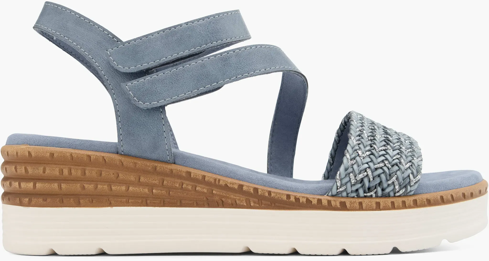 Easy Street  Sandalette Blau, Damen, Größe: 7 1/2, Material: Synthetik/Textil - Easy Street  Sandalette Blau, Damen, Größe: 7 1/2, Material: Synthetik/Textil - woman - Blau