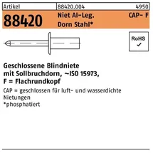 Gesipa Blindniete Alu/Stahl 3,2 x 8 500 Stück