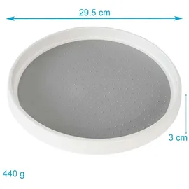 Intirilife Drehteller 360 Grad 29,5 x 3 cm Grau
